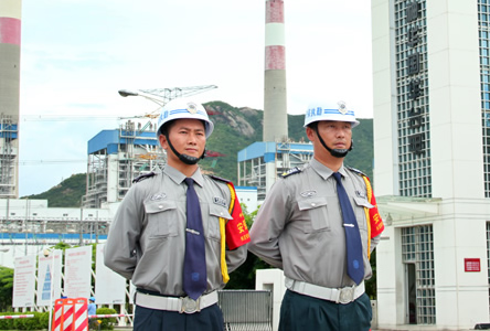 东莞保安站岗风采
